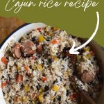 homemade dirty rice/cajun rice pinterest graphic