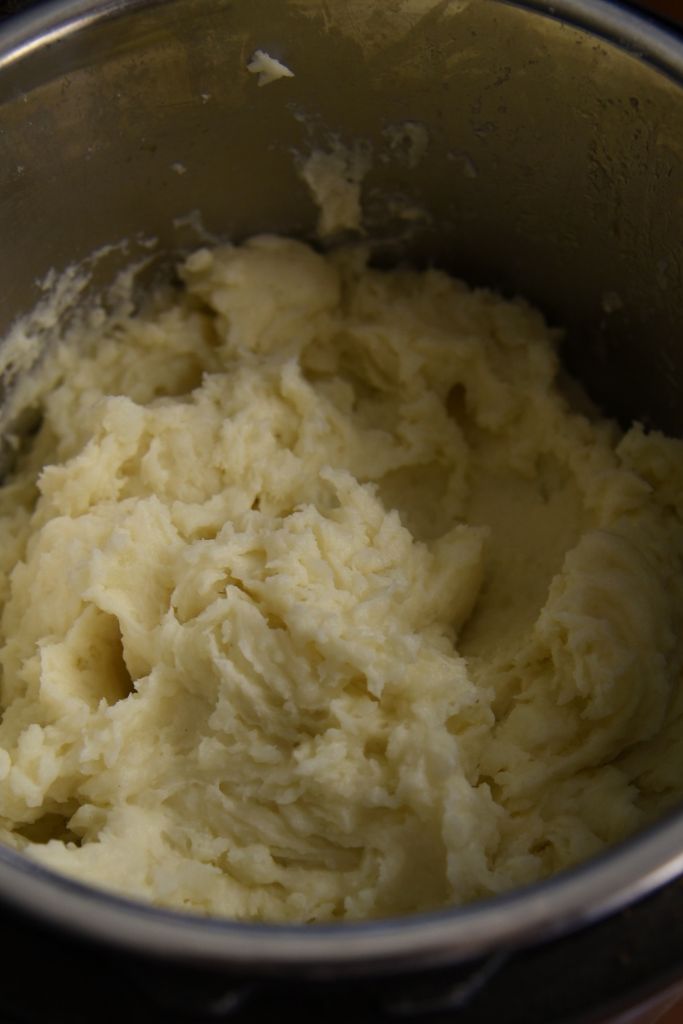 Finished mashed potatoes in an Instant Pot