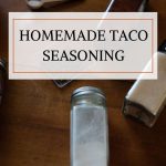 homemade taco seasoning -pinterest graphic