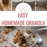 easy homemade granola-pinterest pin