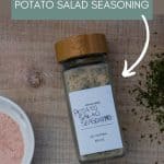 homemade potato salad seasoning-pinterest graphic