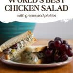 word's best chicken salad pinterest graphic