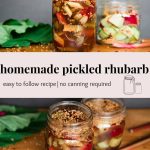 Homemade Pickled Rhubarb-pinterest graphic