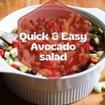 quick and easy avocado salad -pinterest graphic