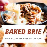 baked brie pinterest graphic