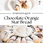 an expression of food chocolate orange star bread pinterest graphic