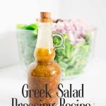 greek salad dressing recipe -pinterest graphic