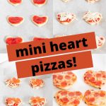 Mini heart pizzas Pinterest graphic