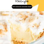 banana cream pie recipe -pinterest graphic