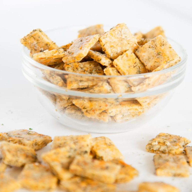 Dill and Ranch Sourdough Discard Crackers