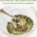 homemade ranch seasoning mix without buttermilk powder - pinterest graphic