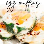 spinach and feta egg muffins -pinterest graphic