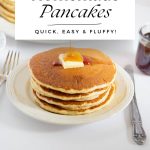 homemade pancakes - Pinterest graphic