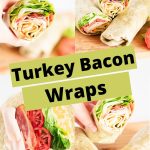 turkey bacon wrap - pinterest graphic