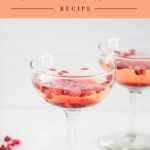 pomegranate champagne - pinterest graphic