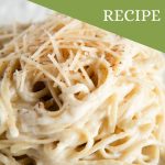 cauliflower alfredo sauce recipe - Pinterest graphic