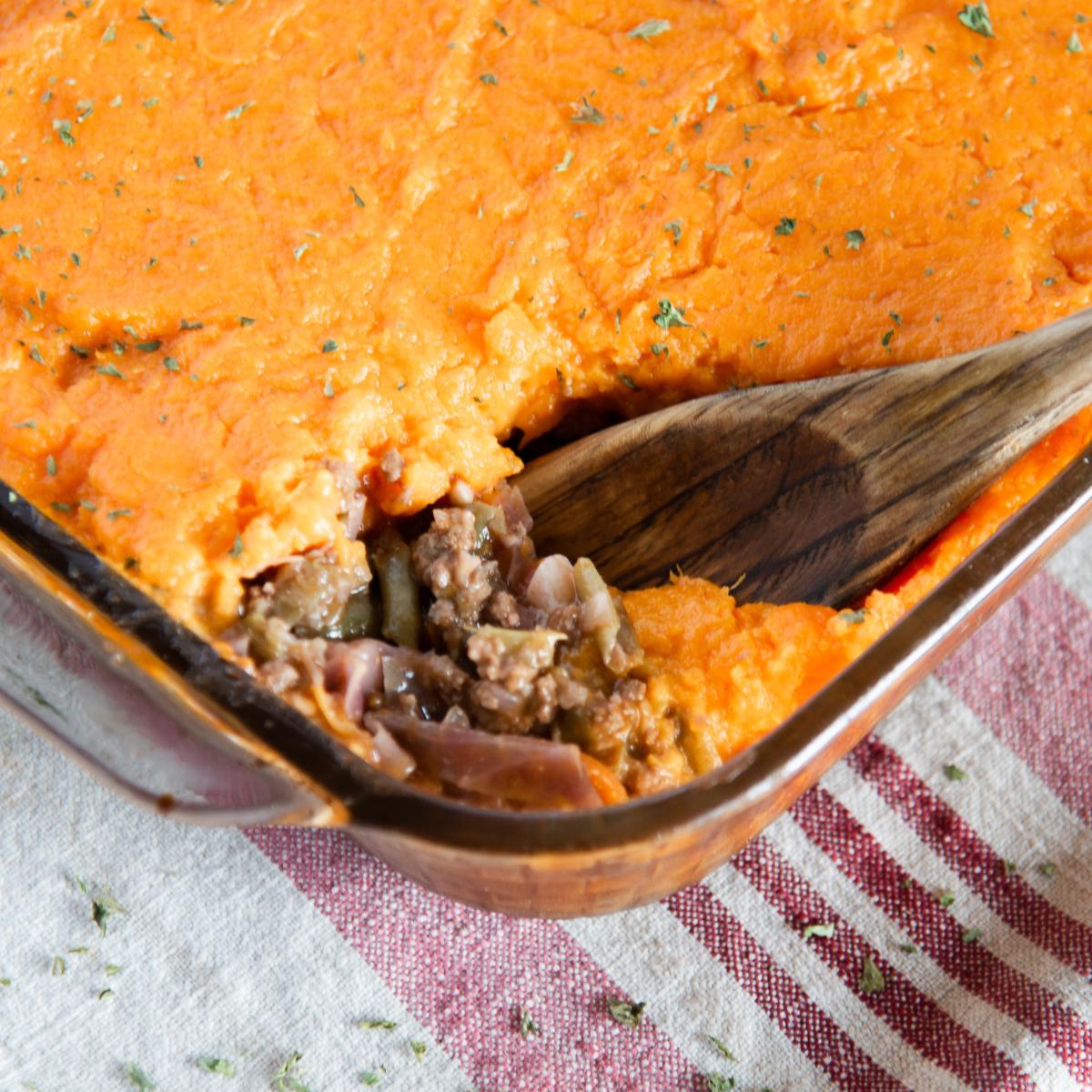 Autumn Shepherd's Pie with sweet potato topping An Expression Of Food