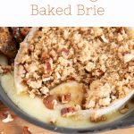 brown sugar baked brie - Pinterest graphic