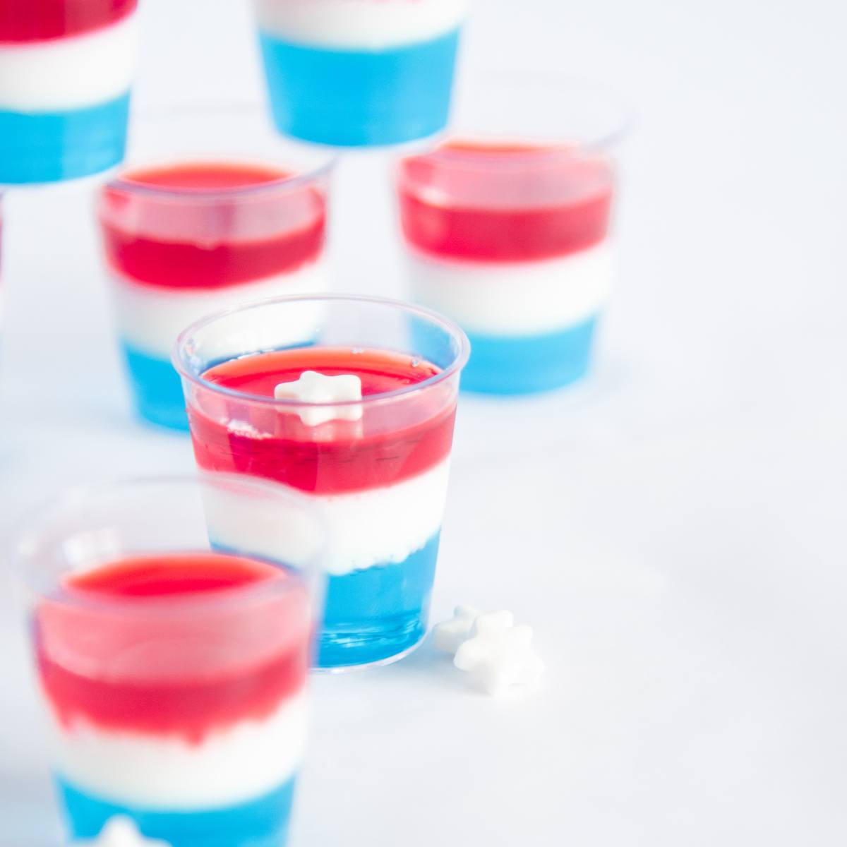 Layered 4th Of July Jello Shot Recipe