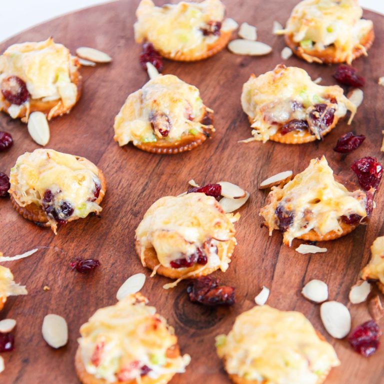 Cranberry Almond Chicken Salad Bites