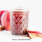 easy homemade cinnamon apple syrup - Pinterest graphic