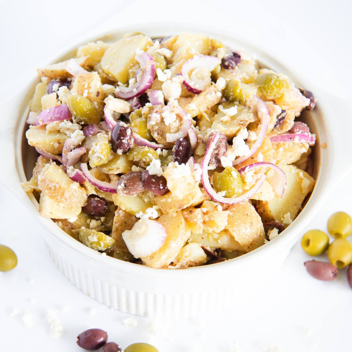 Greek Potato Salad (no mayo recipe!)