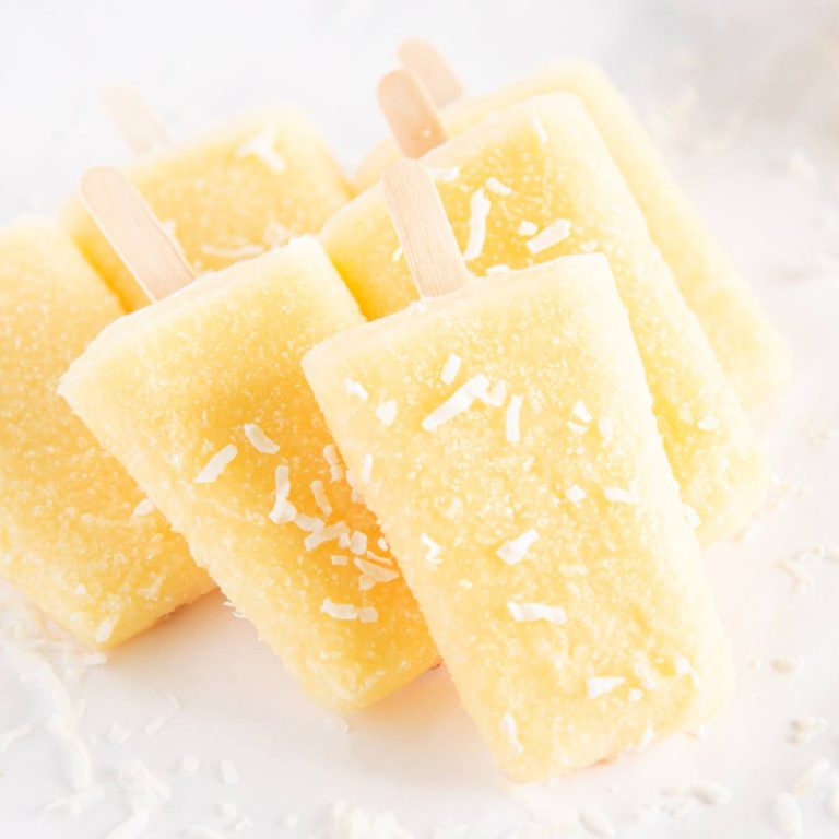 Boozy Pina Colada Popsicle Recipe