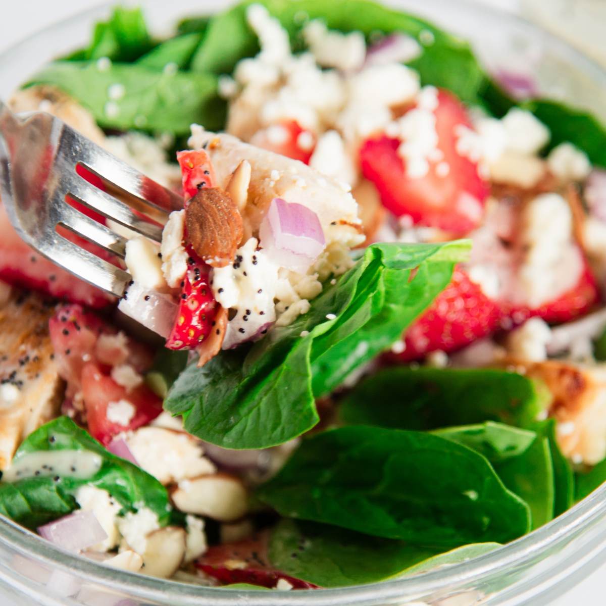 Strawberry Field Salad | with feta and almonds