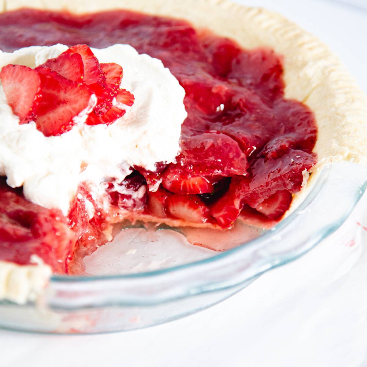 Fresh Strawberry Pie | no-bake Jello-free recipe!