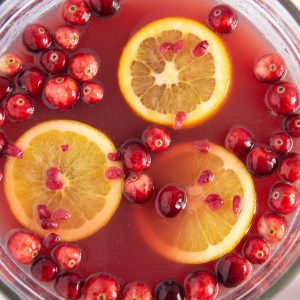 cranberry pomegranate punch featured image