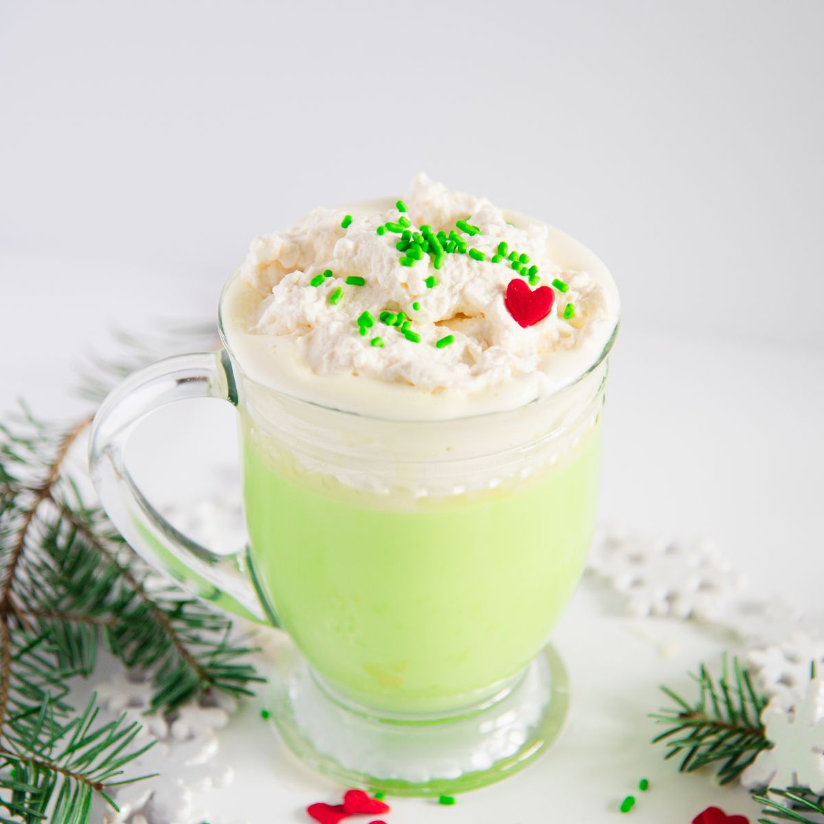 Grinch Hot Chocolate Recipe | white chocolate hot cocoa