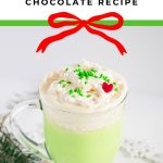 white chocolate grinch hot chocolate