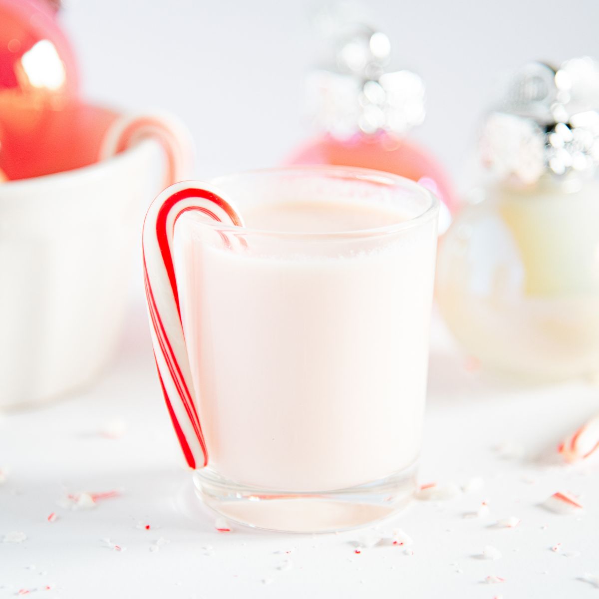 Candy Cane Christmas Shots | with homemade peppermint vodka!