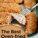 The best oven-fried chicken - Pinterest Graphic