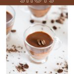 chocolate coffee pudding shots - Pinterest graphic