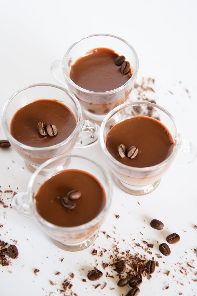 4 chocolate coffee shots 