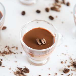 chocolate coffee pudding shots featured image