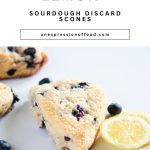blueberry lemon sourdough discard scones - Pinterest graphic
