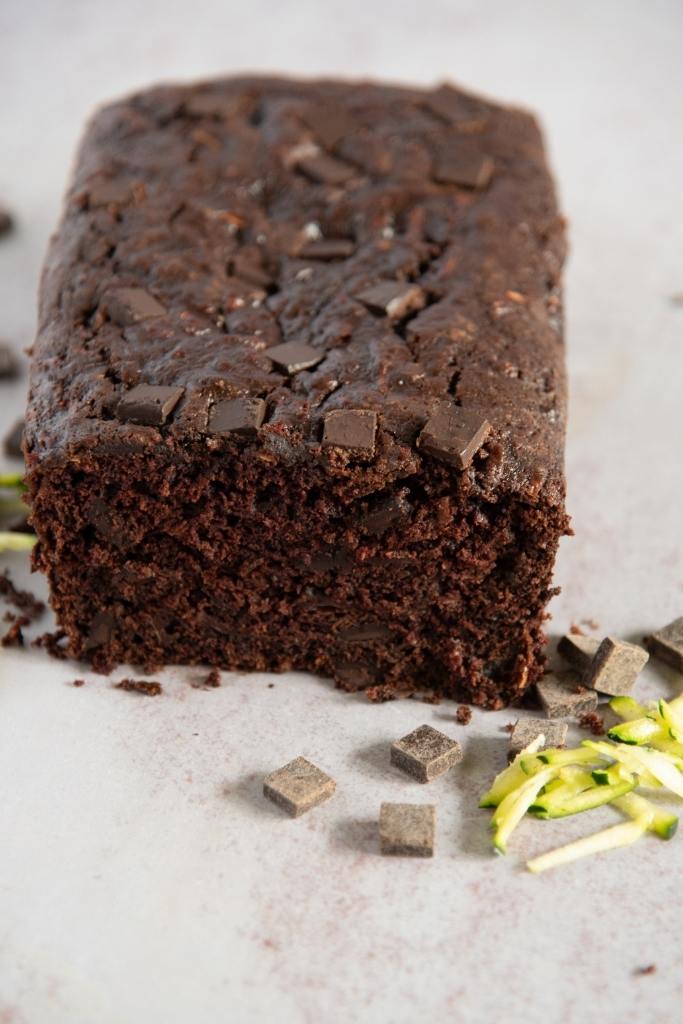a loaf of bread that has had a slice got cut off