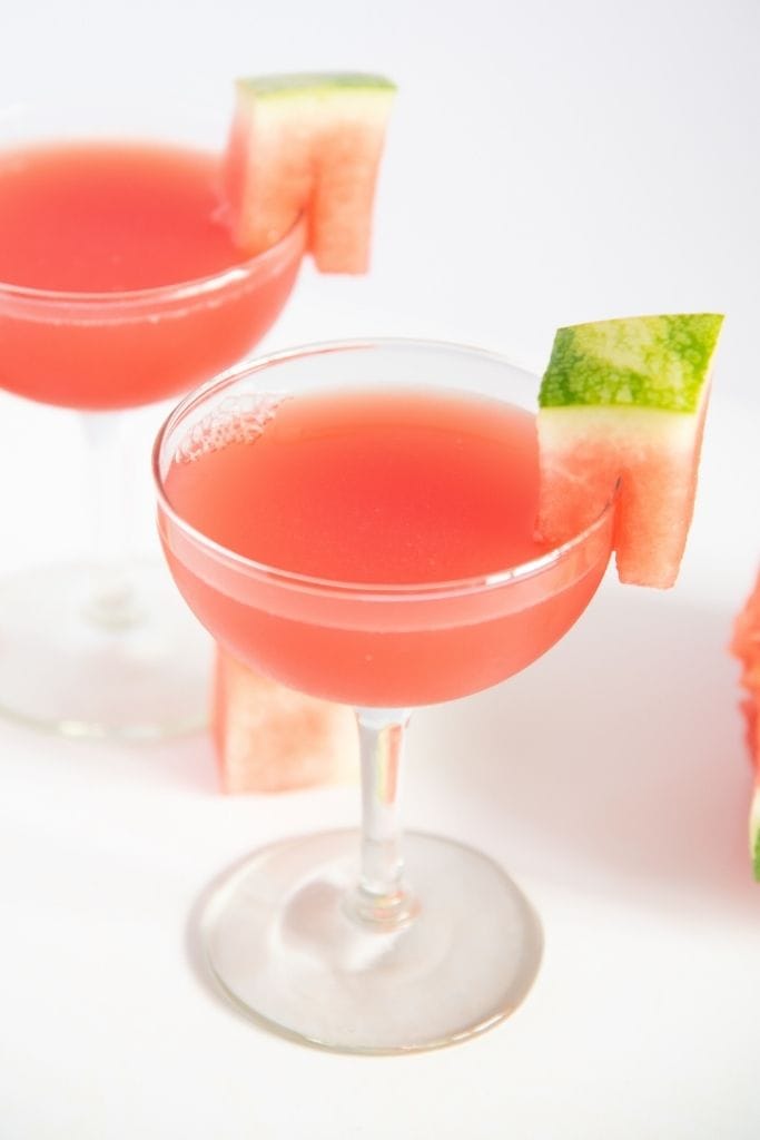 two finished cocktails 