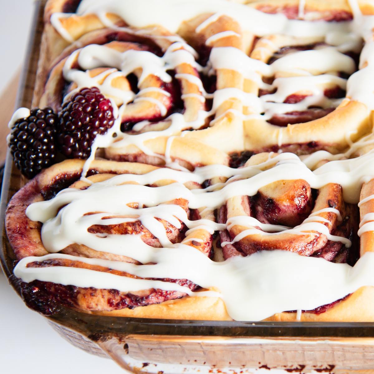 Blackberry Sweet Rolls with Cream Cheese Icing