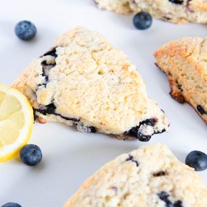blueberry lemon sourdough scones - featured image