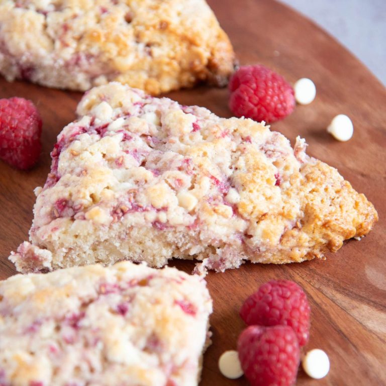 raspberry white chocolate scones featured image