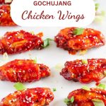 gochujang chicken wings - Pinterest graphic