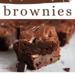 dark chocolate brownies - Pinterest graphic