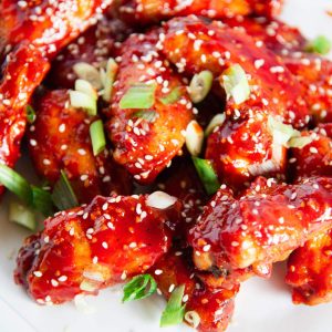 gochujang chicken wings featured image
