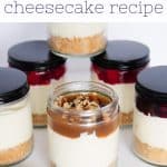 no-bake cheesecake recipe - Pinterest graphic