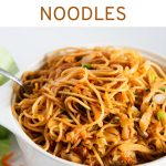 quick & easy spicy cabbage noodles -Pinterest graphic