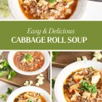 cabbage roll soup - Pinterest graphic
