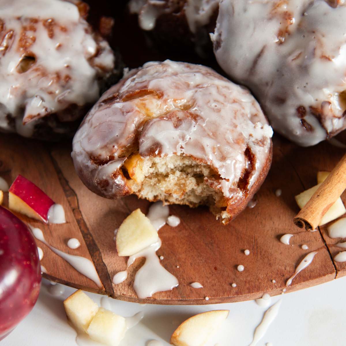 Homemade Glazed Apple Fritters
